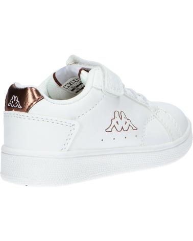 girl and boy Trainers KAPPA 331D24W ADENIS EV INF  A1P - WHITE-BROWN BRONZE