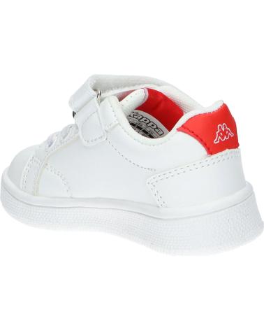 girl and boy Trainers KAPPA 331D24W ADENIS EV INF  A66 - WHITE-RED-WHITE OFF