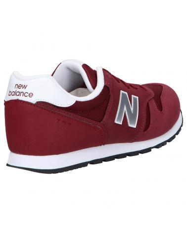 Woman and girl and boy sports shoes NEW BALANCE YC373KR2  BURGUNDY