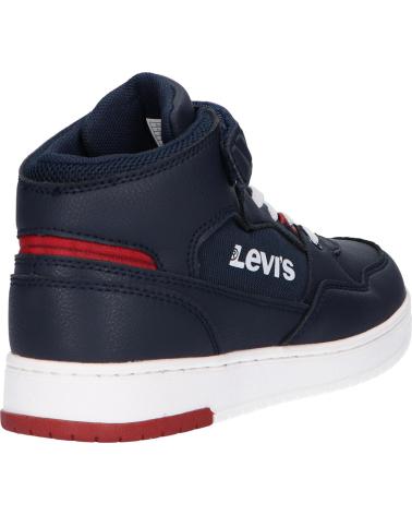 girl and boy Trainers LEVIS VIRV0012T BLOCK  0290 NAVY RED