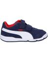 girl and boy Trainers PUMA 371231 STEPFLEEX 2  09 PEACOAT-RISK RED