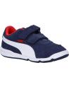 girl and boy Trainers PUMA 371231 STEPFLEEX 2  09 PEACOAT-RISK RED