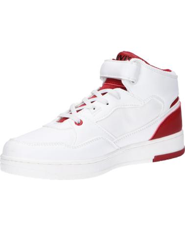 Woman and girl and boy sports shoes LEVIS VIRV0013T BLOCK  0079 WHITE RED
