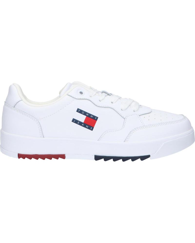 Scarpe sport TOMMY HILFIGER  per Uomo EM0EM01397 RETRO ESS  YBS WHITE