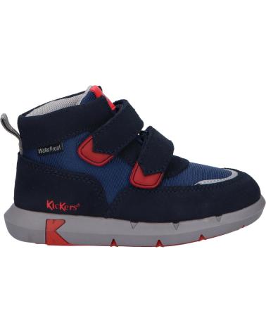 Bottines KICKERS  pour Fille et Garçon 878780-10 JUNIBO  101 MARINE