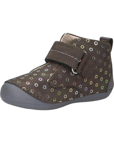 girl and boy Mid boots KICKERS 915398-10 SABIO  123 GRIS FONCE FLOW