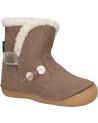 girl boots KICKERS 909740-10 SO WINDY  123 TAUPE OR FANTAI