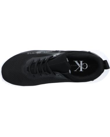 Sneaker CALVIN KLEIN  für Damen YW0YW01303 EVA RUN SLIPON  0GM BLACK-BRIGHT WHITE