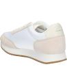 Sneaker CALVIN KLEIN  für Damen YW0YW01326 RETRO RUNNER  02Y BRIGHT WHITE-CREAMY WHITE