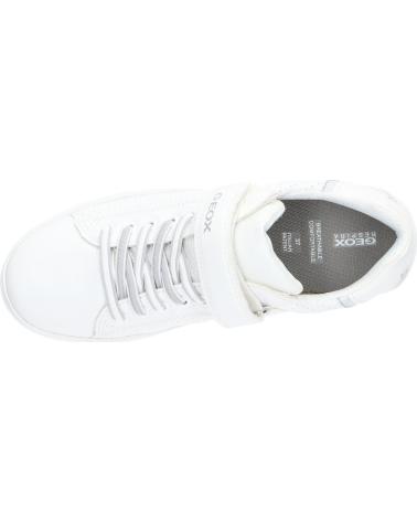 Sneaker GEOX  für Mädchen und Junge J355VA 054FU J DJROCK  C1236 WHITE-LT GREY