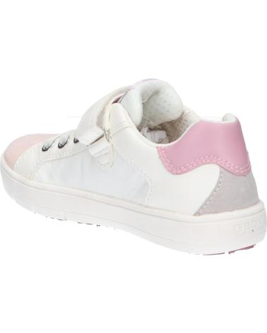 Woman and girl Trainers GEOX J35GZA 08514 J FASTICS  C0674 WHITE-ROSE