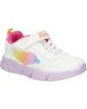 girl Trainers GEOX J35DLD 0AS54 J ARIL  C0653 WHITE-MULTICOLOR