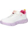 Sneaker GEOX  für Mädchen J35DLD 0AS54 J ARIL  C0653 WHITE-MULTICOLOR