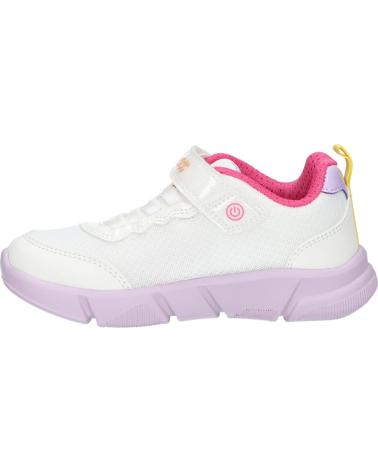 girl Trainers GEOX J35DLD 0AS54 J ARIL  C0653 WHITE-MULTICOLOR