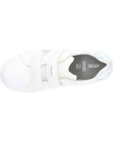 Sneaker GEOX  für Mädchen und Junge J354MA 054AJ J DJROCK  C0007 WHITE-SILVER
