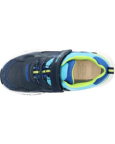 boy and girl Trainers GEOX J26H0C 01122 J ROONER  C0749 NAVY-LIME
