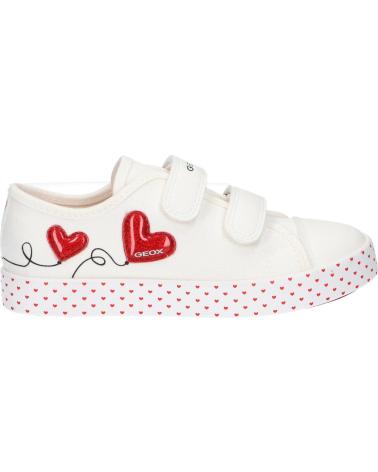 Sneaker GEOX  für Mädchen und Damen J3504G 01054 JR CIAK  C0050 WHITE-RED