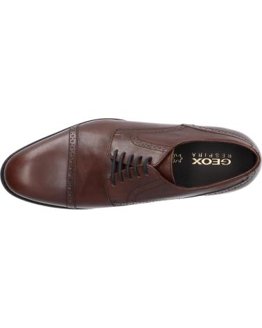 Chaussures GEOX  pour Homme U35E3B 00043 U HAMPSTEAD  C6006 DK BROWN