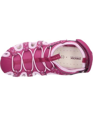 Woman and girl Sandals GEOX J35GRA 015CE J SANDAL WHINBERRY  CP8E8 DK RASPBERRY-PINK