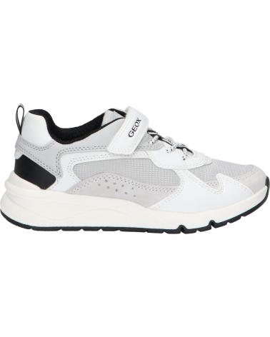 boy and girl Trainers GEOX J26H0C 01122 J ROONER  C1236 WHITE-LT GREY
