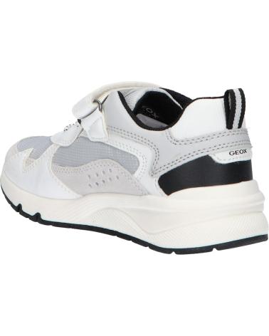 boy and girl Trainers GEOX J26H0C 01122 J ROONER  C1236 WHITE-LT GREY