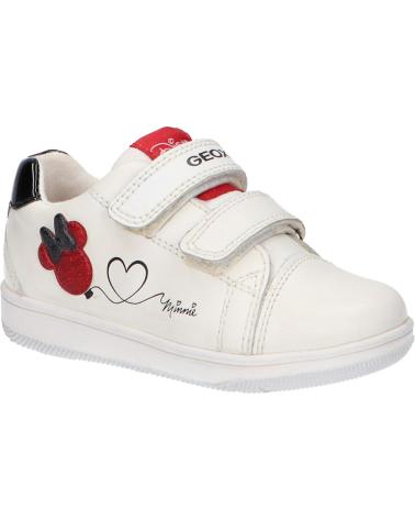 Sneaker GEOX  für Mädchen und Junge B351HA 08502 B NEW FLICK  C0050 WHITE-RED