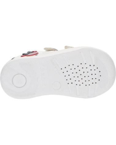 Sneaker GEOX  für Mädchen und Junge B351HA 08502 B NEW FLICK  C0050 WHITE-RED