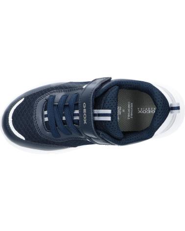 boy Trainers GEOX J16DMA 0CE14 J ARIL  C0673 NAVY-SILVER