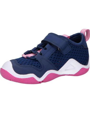 Woman and girl Trainers GEOX J3508A 01450 J WADER  C4268 NAVY-FUCHSIA