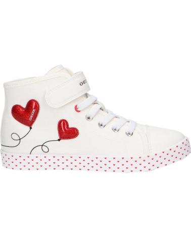 girl Trainers GEOX J3504H 01054 JR CIAK  C0050 WHITE-RED