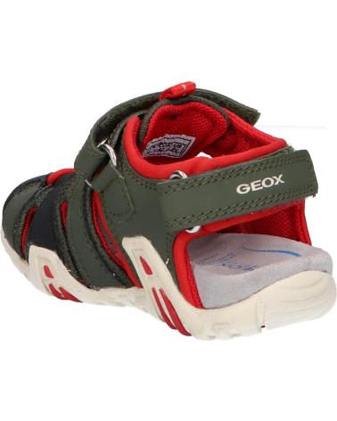 boy Sandals GEOX B1524A 0CE15 B SANDAL KRAZE  C0754 DK GREEN-RED