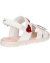 girl Sandals GEOX J358ZB 0BCKC J SANDAL HAITI  C0050 WHITE-RED