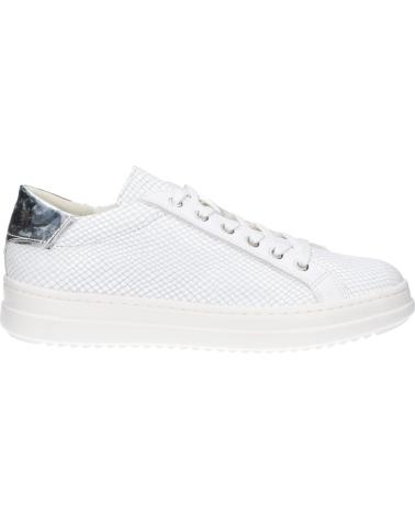 Woman and girl Trainers GEOX D15FED 041BN D PONTOISE  C0007 WHITE-SILVE