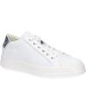Woman and girl Trainers GEOX D15FED 041BN D PONTOISE  C0007 WHITE-SILVE
