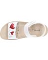 girl Sandals GEOX J35EAF 000BC J SANDAL COSTAREI  C0050 WHITE-RED