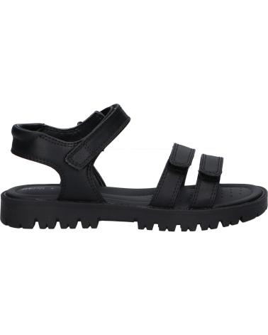 Woman and girl Sandals GEOX J35FYA 000BC J SANDAL STARBLUSH  C9999 BLACK