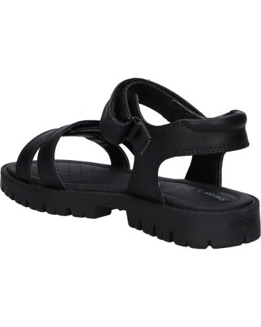 Woman and girl Sandals GEOX J35FYA 000BC J SANDAL STARBLUSH  C9999 BLACK