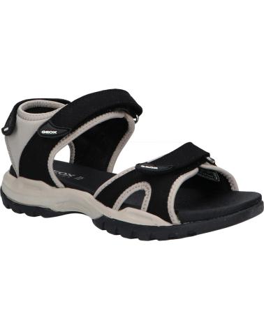 Woman Sandals GEOX D92DWA 0AU15 D BOREALIS  C9263 BLACK-LT GREY