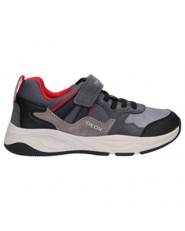boy sports shoes GEOX J04CZA 02211 J TORTONA  C0047 DK GREY-RED