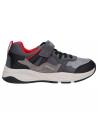 boy sports shoes GEOX J04CZA 02211 J TORTONA  C0047 DK GREY-RED