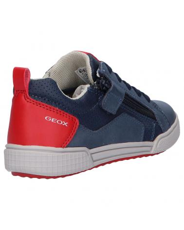 girl and boy sports shoes GEOX J02BCE 0CLME J POSEIDO  C4244 NAVY-DK RED
