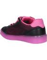 girl sports shoes GEOX J824HA 01454 J KOMMODOR  C0922 BLACK-FUCHSIA