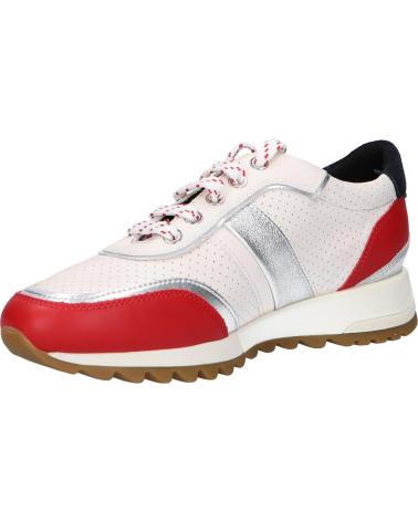 Woman Trainers GEOX D02AQA 00085 D TABELYA  C0644 OFF WHITE-RED