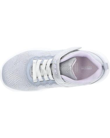 girl and boy Trainers GEOX J25DLD 07QBC J ARIL  C1316 SILVER-LILAC