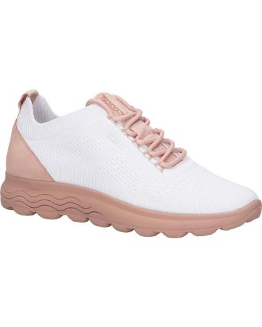 Woman and girl Trainers GEOX D15NUA 06K22 D SPHERICA  C1Q8Z OFF WHITE-NUDE
