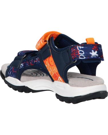 Sandali GEOX  per Bambino J350RB 01454 J BOREALIS  C0820 NAVY-ORANGE