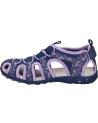Woman and girl Sandals GEOX J35GRA 015CE J SANDAL WHINBERRY  CF48E NAVY-DK LILAC