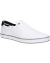 Zapatos TOMMY HILFIGER  de Hombre FM0FM00597 ICONIC SLIP ON SNEAKER  100 WHITE