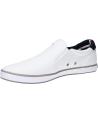 Man shoes TOMMY HILFIGER FM0FM00597 ICONIC SLIP ON SNEAKER  100 WHITE