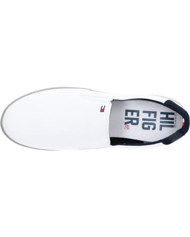 Chaussures TOMMY HILFIGER  pour Homme FM0FM00597 ICONIC SLIP ON SNEAKER  100 WHITE